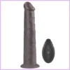 Dual Layered Silicone Rotator Brown,akkus,távirányítós-25cm. szexbazar.hu 1