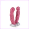 Pink alien dupla dildó-12cm. szexbazar.hu 1