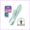 Satisfyer Air Pump Bunny 5 - okos, akkus pumpálható vibrátor-menta. szexbazar.hu 1