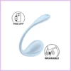 Satisfyer Smooth Petal - okos vibrációs tojás -kék. szexbazar.hu 1