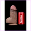 FAT Nature cock dual layered, silicone,brown. szexbazar.hu 1