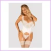 OBSESSIVE Amor Blanco underwire corset & thong. Méret:S/M szexbazar.hu 1