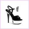 Pleaser CAPTIVA fekete/átlátszó platform szandál. 37-es szexbazar.hu 1