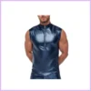 Tank top with zip Top Andio Metallic blue Méret:L szexbazar.hu 1