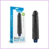 REAL SOFTEE fekete vibrator,akkus -21cm szexbazar.hu 1