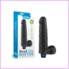 REAL SOFTEE fekete vibrator,herés,akkus -20cm szexbazar.hu 1