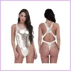 Charlotte fényes vizes hatású body -silver szexbazar.hu 1